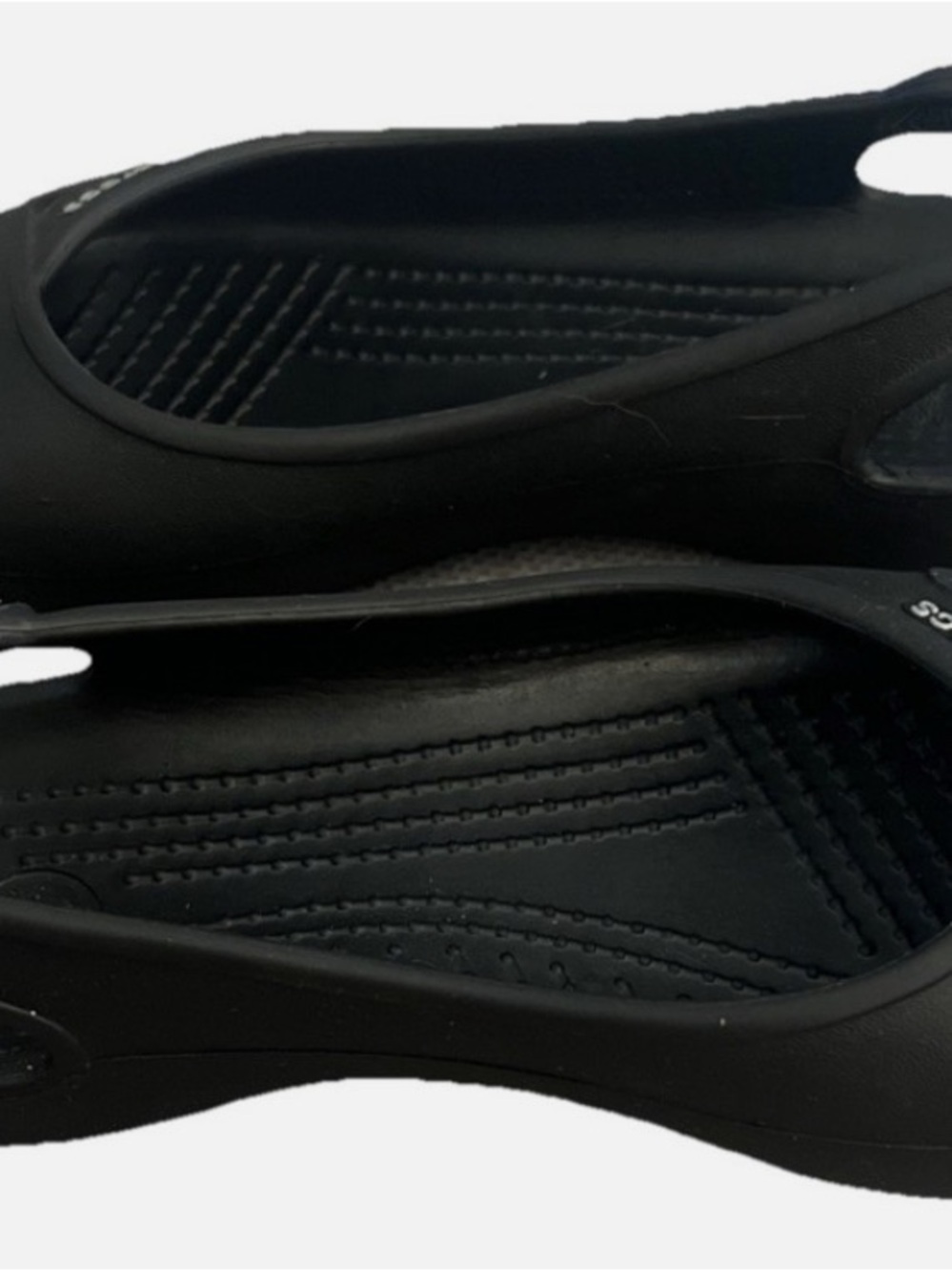 Crocs Olivia ll discontinued style Women's black Casual Slip-On Shoes. 8